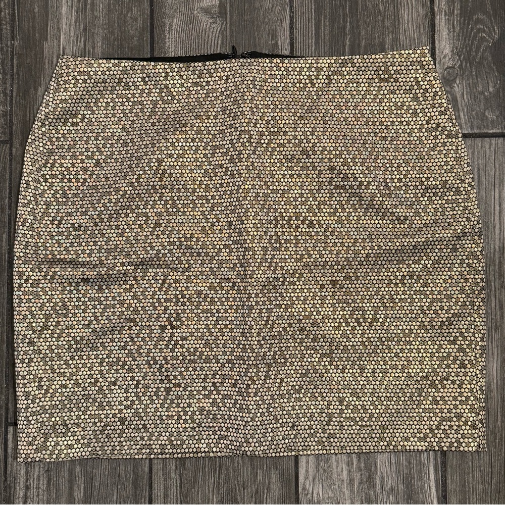 Banana Republic gold Mini Pencil Skirt Night Out